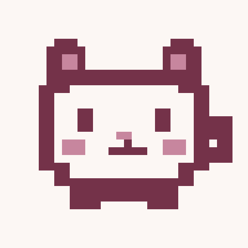 A friendly pixel cat