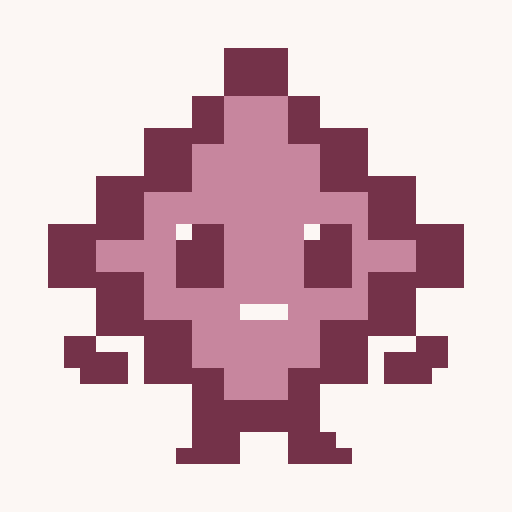 A little smiling pixel star